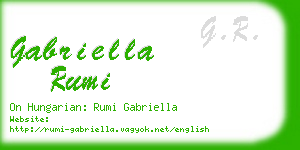 gabriella rumi business card